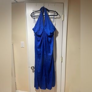 Old Navy Brand Size XL Royal Blue Halted Midi Dress